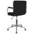 Scaun de birou pivotant, negru, material textil GartenMobel Dekor