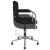 Scaun de birou pivotant, negru, material textil GartenMobel Dekor