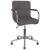 Scaun de birou pivotant, gri taupe, material textil GartenMobel Dekor