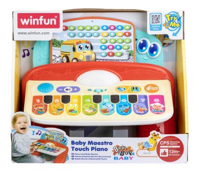 WINFUN PIAN CU SUNETE SI LUMINI CU 8 TASTE SuperHeroes ToysZone