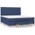 Pat continental cu saltea, albastru, 160x200cm, material textil GartenMobel Dekor