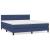 Pat continental cu saltea, albastru, 160x200cm, material textil GartenMobel Dekor