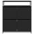 Dulap de pantofi cu 4 sertare rabatabile, negru, 100x34x112 cm GartenMobel Dekor