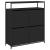 Dulap de pantofi cu 4 sertare rabatabile, negru, 100x34x112 cm GartenMobel Dekor