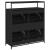Dulap de pantofi cu 4 sertare rabatabile, negru, 100x34x112 cm GartenMobel Dekor