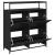 Dulap de pantofi cu 4 sertare rabatabile, negru, 100x34x112 cm GartenMobel Dekor