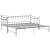Cadru pat canapea extensibilă, gri, 90x200 cm, metal GartenMobel Dekor