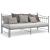 Cadru pat canapea extensibilă, gri, 90x200 cm, metal GartenMobel Dekor