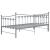 Cadru pat canapea extensibilă, gri, 90x200 cm, metal GartenMobel Dekor