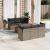 Set canapele de grădină, 7 piese, cu perne, gri, poliratan GartenMobel Dekor