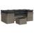 Set canapele de grădină, 7 piese, cu perne, gri, poliratan GartenMobel Dekor