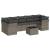 Set canapele de grădină cu perne, 8 piese, gri, poliratan GartenMobel Dekor
