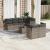 Set canapele de grădină cu perne, 8 piese, gri, poliratan GartenMobel Dekor