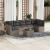 Set canapele de grădină cu perne, 8 piese, gri, poliratan GartenMobel Dekor