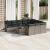 Set canapele de grădină cu perne, 11 piese, gri, poliratan GartenMobel Dekor