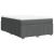 Pat box spring cu saltea, gri închis, 140x200 cm, textil GartenMobel Dekor