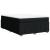 Pat box spring cu saltea, negru, 140x200 cm, textil GartenMobel Dekor