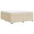 Pat box spring cu saltea, crem, 200x200 cm, textil GartenMobel Dekor