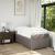 Pat box spring cu saltea, gri taupe, 90x190 cm, textil GartenMobel Dekor