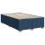 Pat box spring cu saltea, albastru, 120x200 cm, textil GartenMobel Dekor