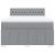 Pat box spring cu saltea, gri deschis, 140x190 cm, textil GartenMobel Dekor
