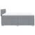 Pat box spring cu saltea, gri deschis, 140x190 cm, textil GartenMobel Dekor