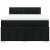 Pat box spring cu saltea, negru, 140x200 cm, textil GartenMobel Dekor