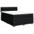 Pat box spring cu saltea, negru, 140x200 cm, textil GartenMobel Dekor