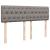 Pat continental cu saltea gri taupe 140x200 cm material textil GartenMobel Dekor