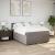 Pat continental cu saltea gri taupe 140x200 cm material textil GartenMobel Dekor
