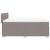Pat continental cu saltea gri taupe 140x200 cm material textil GartenMobel Dekor