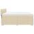 Pat box spring cu saltea, crem, 200x200 cm, textil GartenMobel Dekor