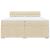 Pat box spring cu saltea, crem, 200x200 cm, textil GartenMobel Dekor