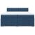 Pat box spring cu saltea, albastru, 200x200 cm, textil GartenMobel Dekor