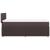Pat box spring cu saltea, maro închis, 90x190 cm, textil GartenMobel Dekor