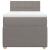 Pat box spring cu saltea, gri taupe, 90x190 cm, textil GartenMobel Dekor