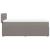 Pat box spring cu saltea, gri taupe, 90x190 cm, textil GartenMobel Dekor