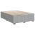 Pat box spring cu saltea, gri deschis, 140x190 cm, textil GartenMobel Dekor