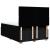 Pat box spring cu saltea, negru, 140x190 cm, textil GartenMobel Dekor