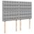 Pat continental, gri deschis, 140x200 cm, material textil GartenMobel Dekor