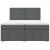 Pat box spring cu saltea, gri închis, 200x200 cm, textil GartenMobel Dekor