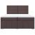 Pat box spring cu saltea, maro închis, 200x200 cm, textil GartenMobel Dekor