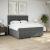 Pat box spring cu saltea, gri închis, 200x200 cm, textil GartenMobel Dekor