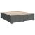 Pat box spring cu saltea, gri închis, 200x200 cm, textil GartenMobel Dekor