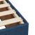 Pat box spring cu saltea, albastru, 200x200 cm, textil GartenMobel Dekor