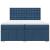 Pat box spring cu saltea, albastru, 200x200 cm, textil GartenMobel Dekor