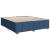 Pat box spring cu saltea, albastru, 200x200 cm, textil GartenMobel Dekor