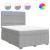 Pat box spring cu saltea, gri deschis, 140x190 cm, textil GartenMobel Dekor