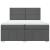 Pat box spring cu saltea, gri închis, 200x200 cm, textil GartenMobel Dekor