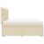 Pat box spring cu saltea, crem, 200x200 cm, textil GartenMobel Dekor